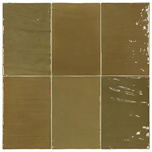 Плитка Equipe Marea керамическая настенная 33112 Ecru Olive 10x15 глянцевая