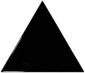 Плитка Equipe Scale Triangolo Black 23821 10,8x12,4 глянцевая