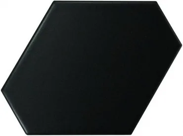 Плитка Equipe Scale Benzene Black Matt 23832 10,8x12,4 матовая