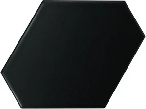 Плитка Equipe Scale Benzene Black Matt 23832 10,8x12,4 матовая