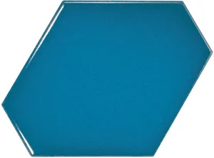 Плитка Equipe Scale Benzene Electric Blue 23834 10,8x12,4 глянцевая