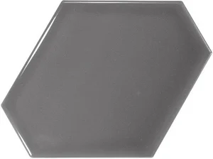 Плитка Equipe Scale Benzene Dark Grey 23829 10,8x12,4 глянцевая