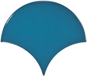 Плитка Equipe Scale Fan Electric Blue 23841 10,6x12 глянцевая