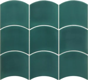Плитка Equipe Wave Teal Grassy 28840 12x12 глянцевая