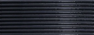 Плитка Ergon Abacus Brick Plisse Lux Carbone ELHD 7,5x20 глянцевая