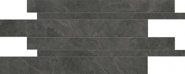 Мозаика Ergon Cornerstone Listelli Sfalsati Slate Black E2SN 30x60 натуральная