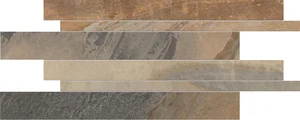 Мозаика Ergon Cornerstone Listelli Sfalsati Slate Multicolor E2S5 30x60 натуральная