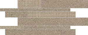 Мозаика Ergon Grainstone Listelli Sfalsati Fine Grain Rough Grain Cage Taupe Naturale EDFY 30x60 натуральная