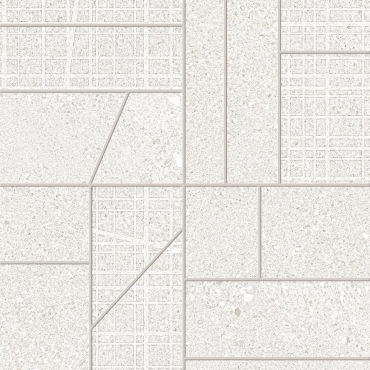 Мозаика Ergon Grainstone Mosaico Big Mix White Naturale EDFQ 30x30 натуральная
