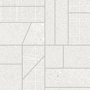 Мозаика Ergon Grainstone Mosaico Big Mix White Naturale EDFQ 30x30 натуральная
