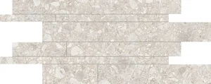 Мозаика Ergon Lombarda Listelli Sfalsati Bianco Lappato EDHD 30x60 лаппатированная