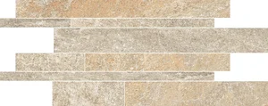 Мозаика Ergon Oros Stone Listelli Sfalsati Sand EL1R 30x60 матовая