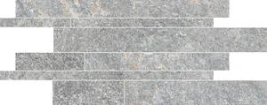 Мозаика Ergon Oros Stone Listelli Sfalsati Sky Blue EL1U 30x60 матовая