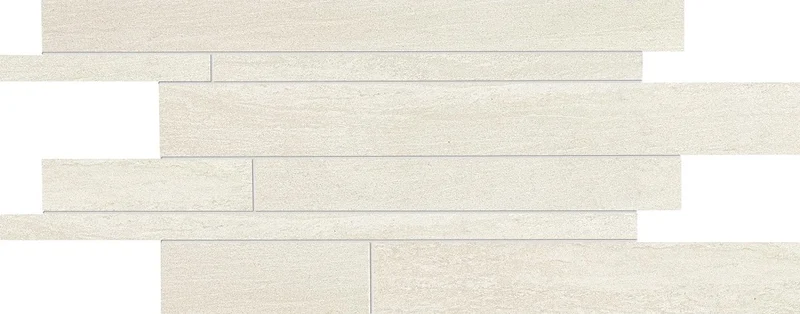 Мозаика Ergon Stone Project Listelli Sfalsati Controfalda Mix Nat-Lap White E1EW 30x60 натуральная