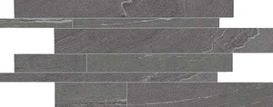 Мозаика Ergon Stone Talk Listelli Sfalsati Martellata Dark Naturale EDQT 30x60 натуральная