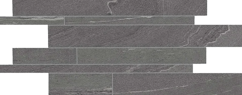 Мозаика Ergon Stone Talk Listelli Sfalsati Martellata Dark Naturale EDQT 30x60 натуральная