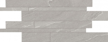 Мозаика Ergon Stone Talk Listelli Sfalsati Martellata Grey Naturale EDQS 30x60 натуральная