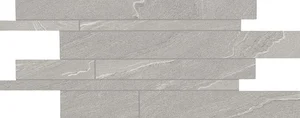 Мозаика Ergon Stone Talk Listelli Sfalsati Martellata Grey Naturale EDQS 30x60 натуральная