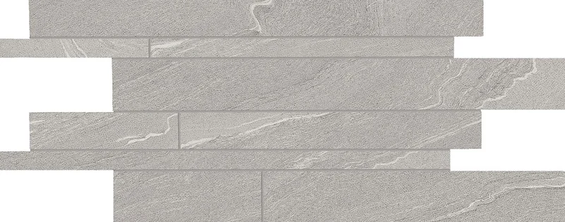 Мозаика Ergon Stone Talk Listelli Sfalsati Martellata Grey Naturale EDQS 30x60 натуральная
