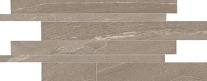 Мозаика Ergon Stone Talk Listelli Sfalsati Martellata Taupe Naturale EDQR 30x60 натуральная