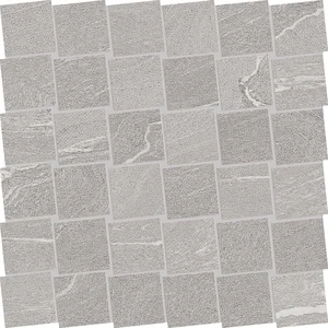 Мозаика Ergon Stone Talk Mosaico Dado Martellata Grey Naturale EDRH 30x30 натуральная
