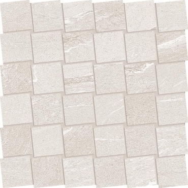 Мозаика Ergon Stone Talk Mosaico Dado Martellata White Naturale EDRE 30x30 натуральная
