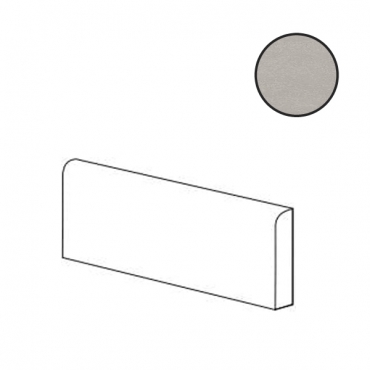 Бордюр Ergon Tr3Nd Becco Civetta Majolica Grey ECA0 12,5x25 матовый