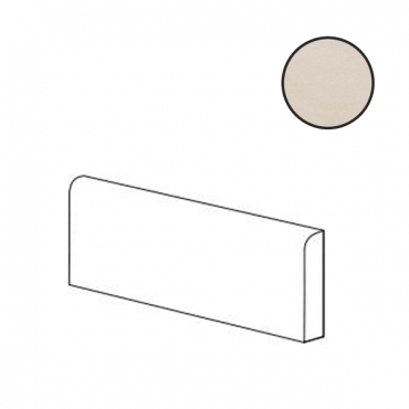 Бордюр Ergon Tr3Nd Becco Civetta Majolica Ivory EC9V 12,5x25 матовый