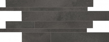 Мозаика Ergon Tr3Nd Listelli Sfalsati Concrete Black EAUW 30x60 матовая