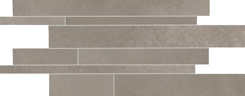Мозаика Ergon Tr3Nd Listelli Sfalsati Concrete Smoke EAUS 30x60 матовая