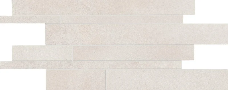 Мозаика Ergon Tr3Nd Listelli Sfalsati Concrete White EAUP 30x60 матовая