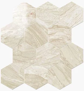 Мозаика Novabell Esagona Crema Lapp. IMP 443L 25,2x29,1 лаппатированная
