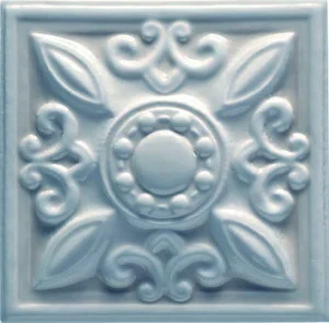Вставка Grazia Essenze Neoclassico Genziana NEO06 13x13 глянцевая