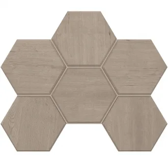 Classic Wood Light grey Hexagon CW 01