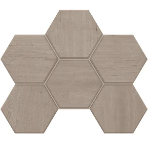 Мозаика Estima Classic Wood Light grey Hexagon CW 01 25x28,5 матовая