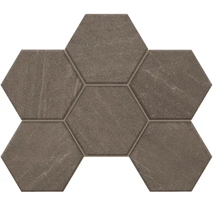 Мозаика Estima Gabbro Anthracite Hexagon GB 03 25x28,5 матовая