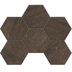Мозаика Estima Gabbro Brown Hexagon GB 04 25x28,5 матовая