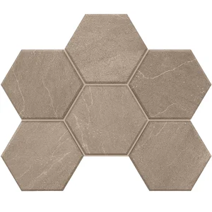 Мозаика Estima Gabbro Grey Hexagon GB 02 25x28,5 матовая