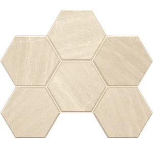 Мозаика Estima Gabbro White Hexagon GB 01 25x28,5 матовая