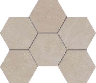 Мозаика Estima Graffito Mosaic Hexagon Light Beige GF02 70434 25x28,5 матовая