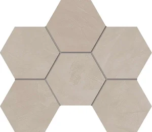 Мозаика Estima Graffito Mosaic Hexagon Light Beige GF02 70434 25x28,5 матовая