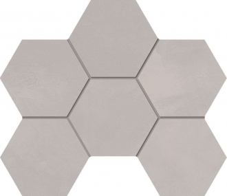 Graffito Mosaic Hexagon Light Grey GF01 70433