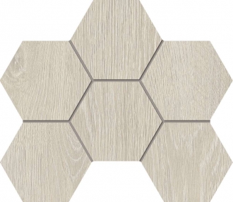 Kraft Wood Mosaic Hexagon Nordic KW00 70431