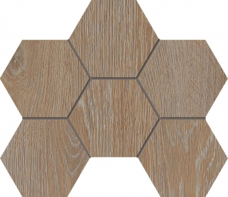 Kraft Wood Mosaic Hexagon Rusty Beige KW01 70432