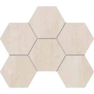 Мозаика Estima Soft Wood Nordic Hexagon SF01 Неполированная 25x28,5 69403 25x28,5