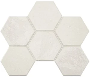 Мозаика Estima Terra White LN00/TE00 Hexagon Неполированная 25x28,5 39616 25x28,5