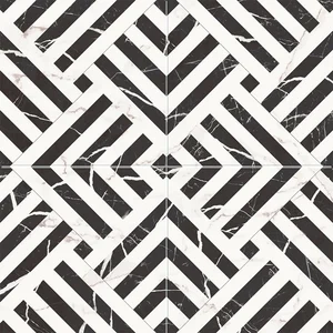 Керамогранит Etili Seramik Apollon Charcoal Black Pre-Cut 45x45 матовый