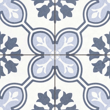 Керамогранит Etili Seramik Chateau Blue Pre-Cut 45x45 матовый