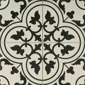 Керамогранит Etili Seramik Ledbury Charcoal Black Pre-Cut 45x45 матовый