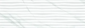 Плитка Eurotile Calacatta White 32,5x100 рельефная